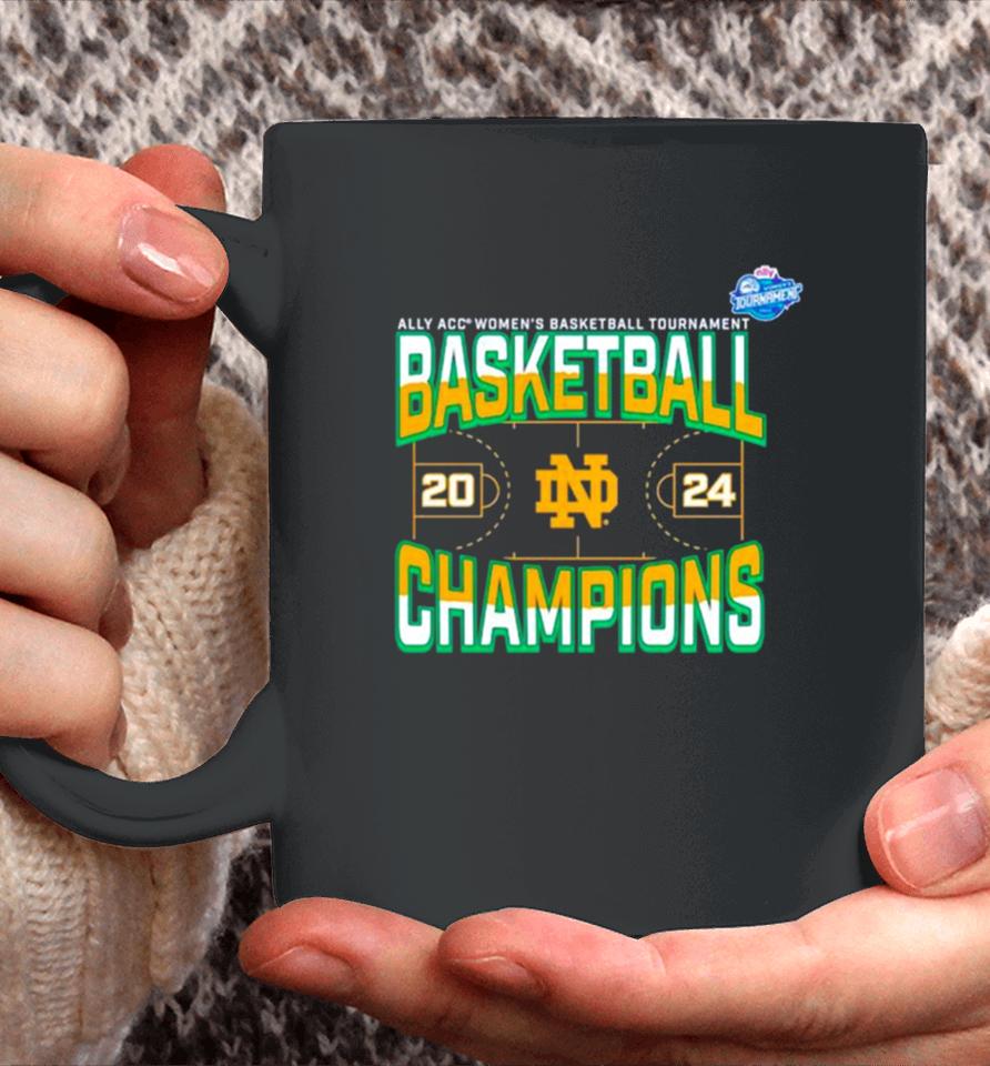 Notre Dame Fighting Irish 2024 Acc Women’s Basketball Conference Tournament Champions Three Pointer Coffee Mug