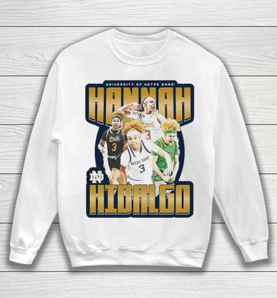 Notre Dame Fighting Irish 2024 Ncaa Women’s Basketball Hannah Hidalgo 2023 – 2024 Post Season Sweatshirt
