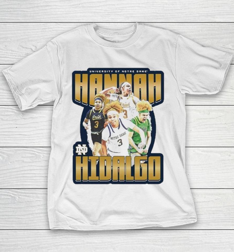 Notre Dame Fighting Irish 2024 Ncaa Women’s Basketball Hannah Hidalgo 2023 – 2024 Post Season Youth T-Shirt
