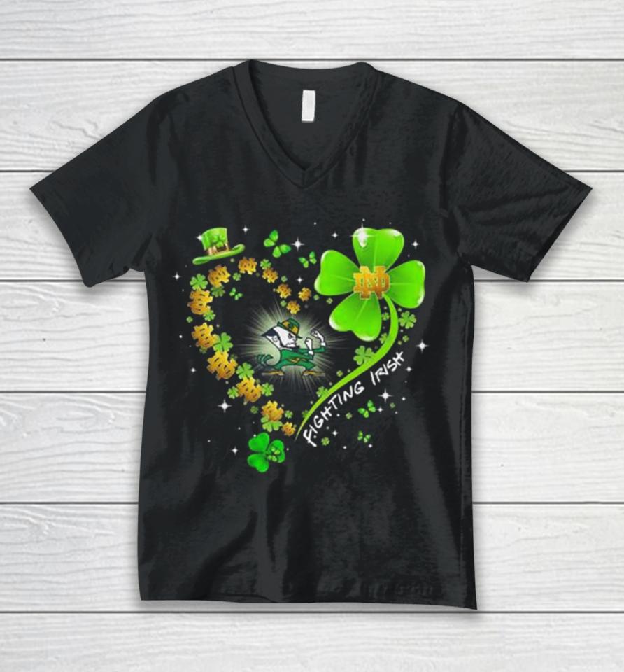 Notre Dame Fighting Irish St. Patrick’s Day 2024 Unisex V-Neck T-Shirt