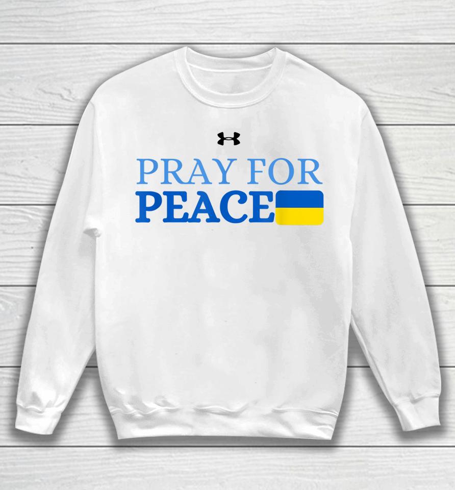 Notre Dame Pray For Peace Ukraine Flag Sweatshirt