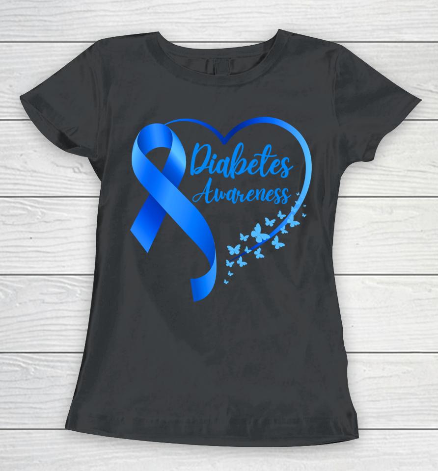 November We Wear A Blue Diabetes Awareness Type1 Td1 Women T-Shirt