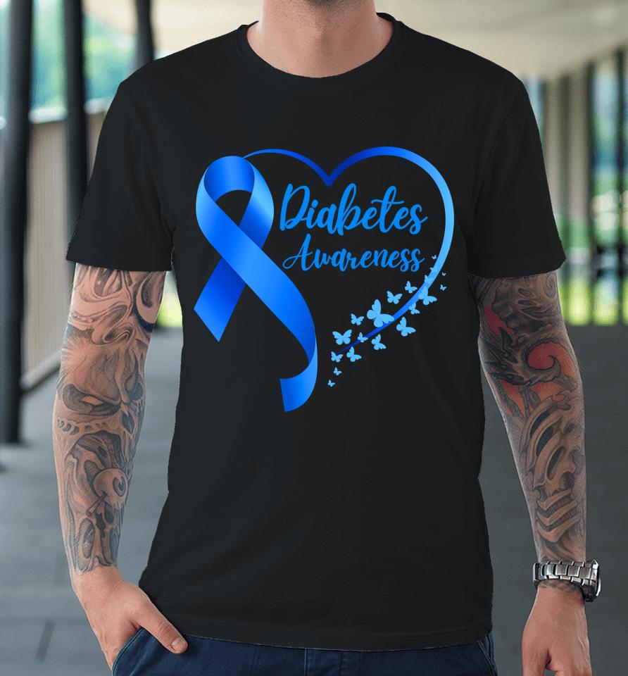 November We Wear A Blue Diabetes Awareness Type1 Td1 Premium T-Shirt