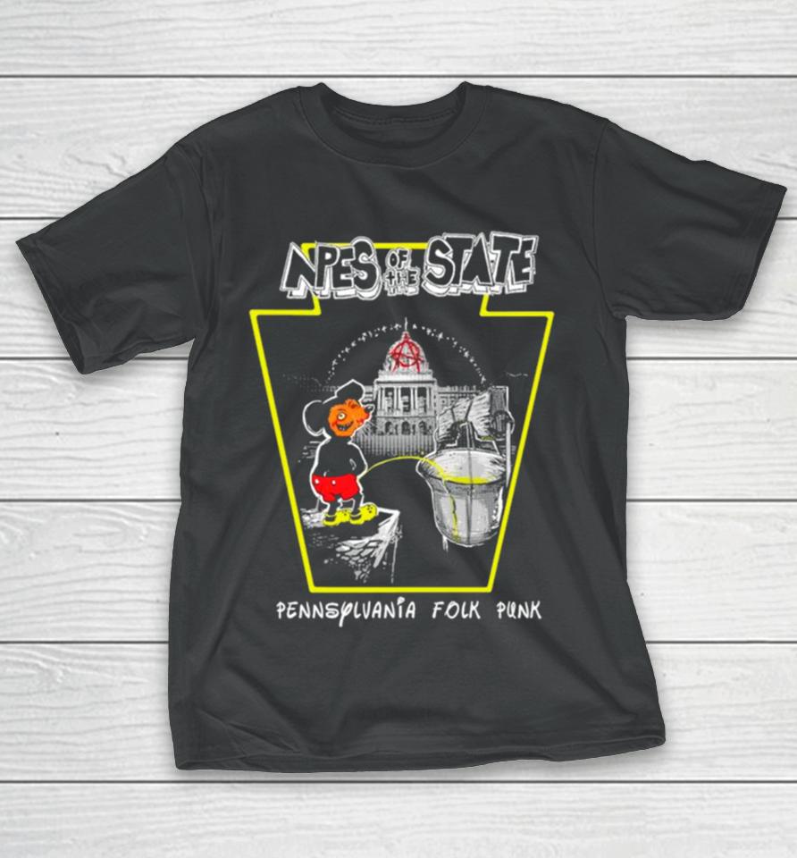 Npes Of The State Pennsylvania Folk Punk Mickey Funny T-Shirt