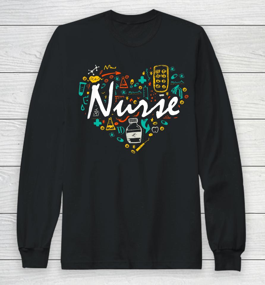 Nurse Gifts Nurse Week Gifts Cute Nurse Long Sleeve T-Shirt