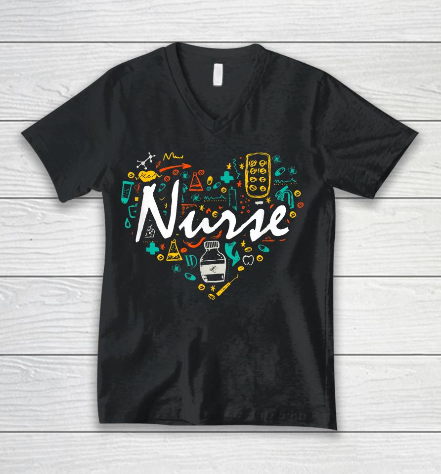Nurse Gifts Nurse Week Gifts Cute Nurse Unisex V-Neck T-Shirt