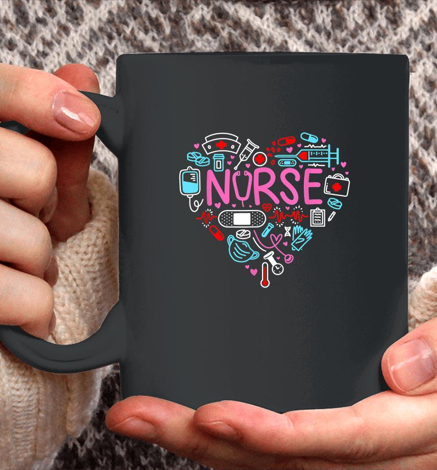 Nurse Love Nursing Student Rn Life Thank You Gifts  Dkt2Yg4Qk5Tf Coffee Mug