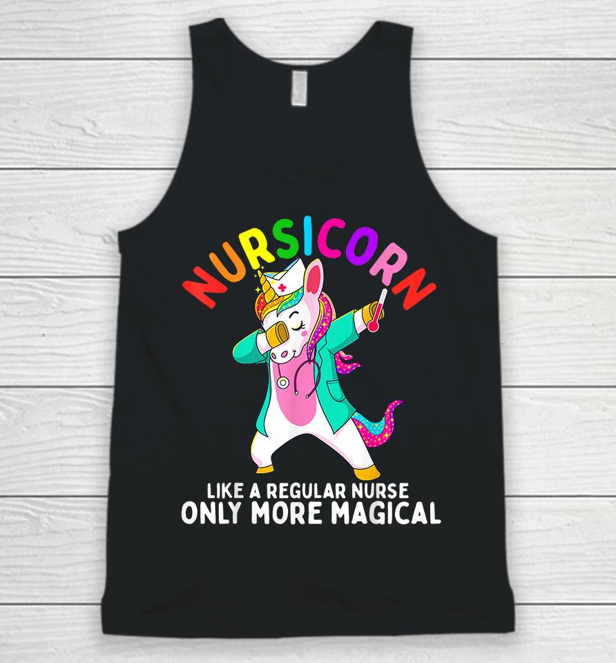Nursicorn Like A Regular Nurse Only More Magical Nurse Unicorn Unisex Tank Top