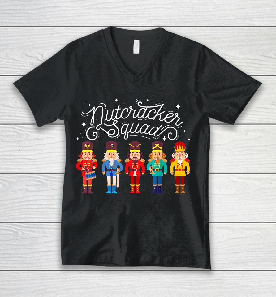 Nutcracker Squad Ballet Dance Matching Family Christmas Xmas Unisex V-Neck T-Shirt