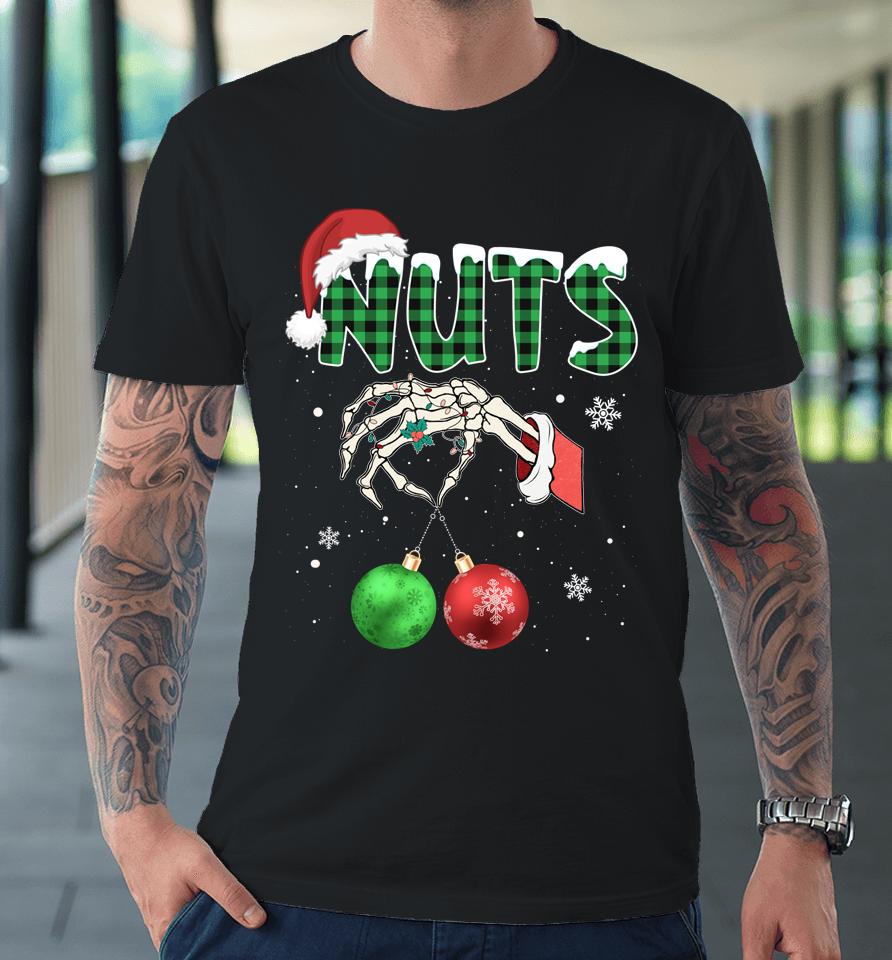 Nuts Chest Christmas Chestnuts Xmas Couple Matching Costume Premium T-Shirt