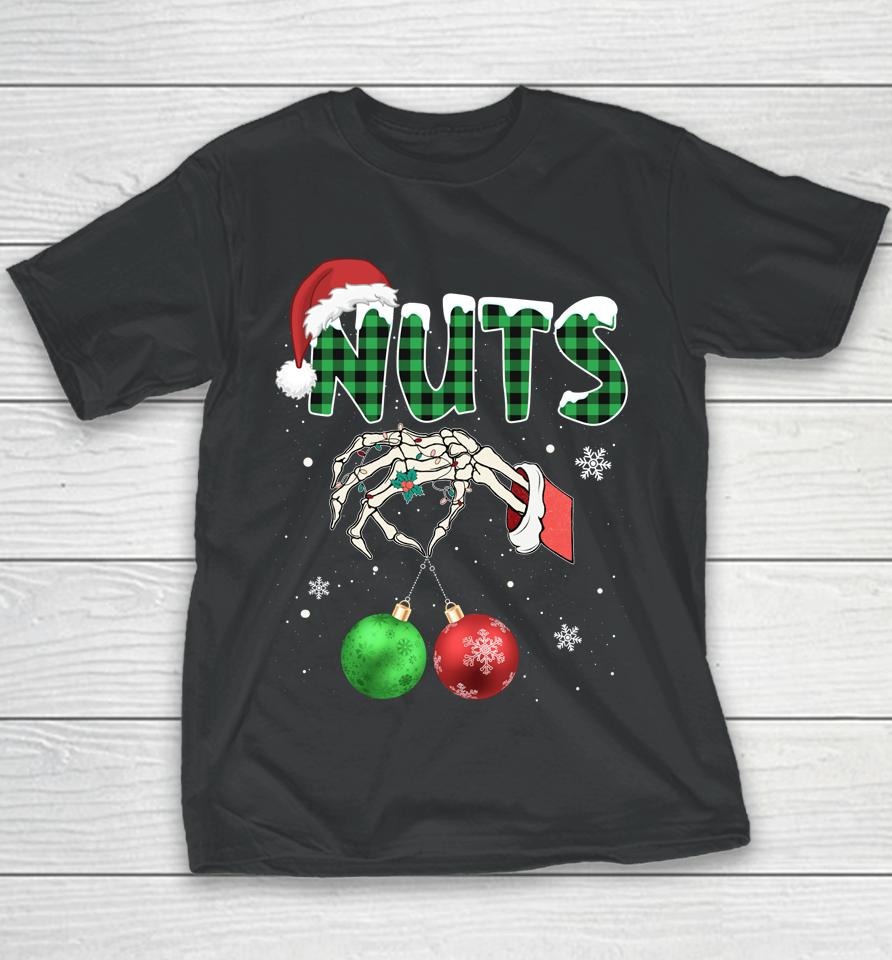 Nuts Chest Christmas Chestnuts Xmas Couple Matching Costume Youth T-Shirt