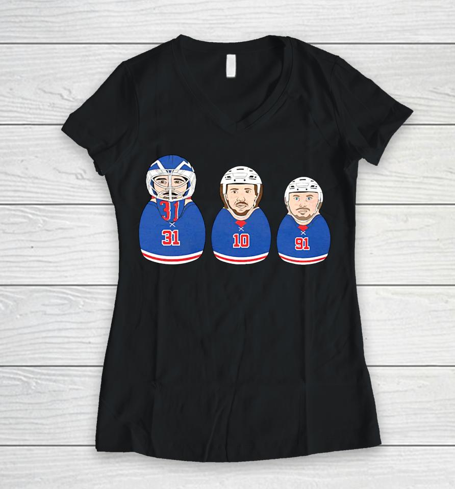 Ny Russian Doll Women V-Neck T-Shirt