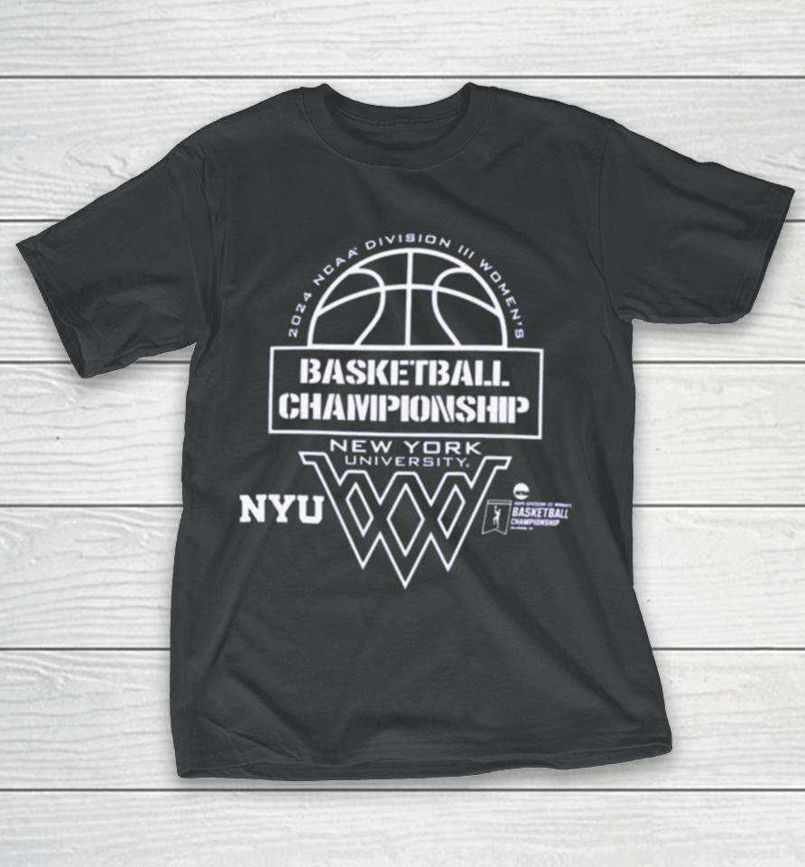 Nyu 2024 Division Iii Women’s Basketball Final Championship T-Shirt