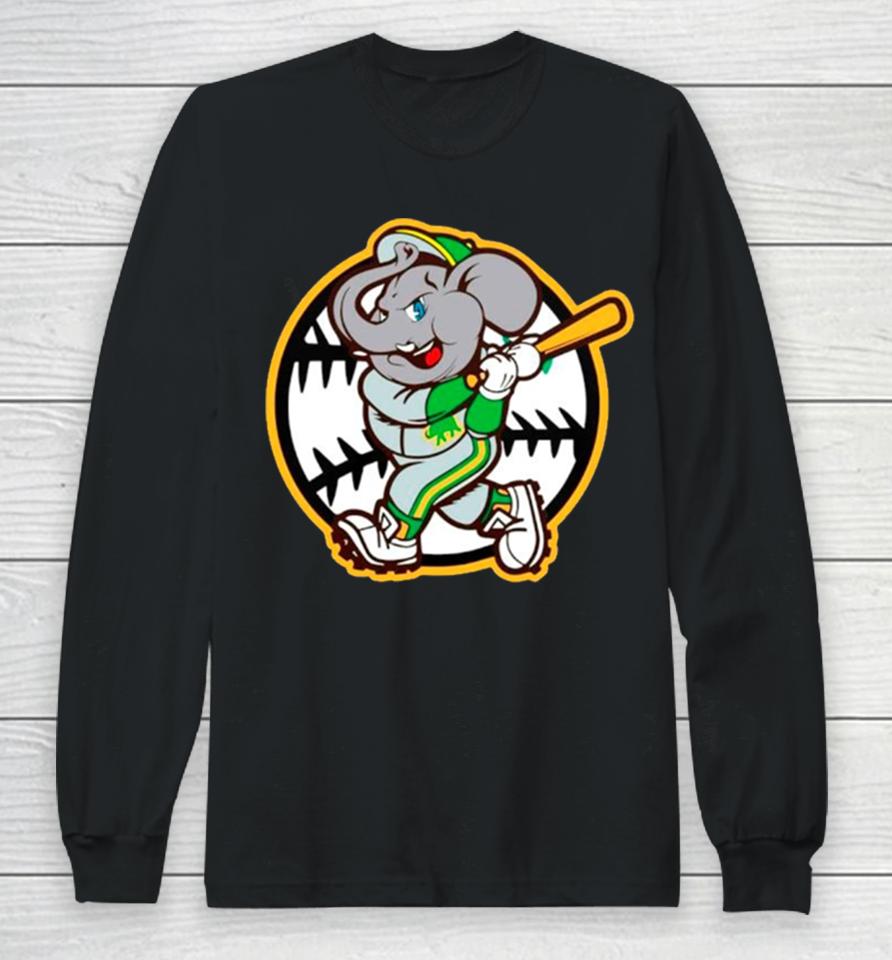 Oakland As Elephant Baseball Mlb Long Sleeve T-Shirt
