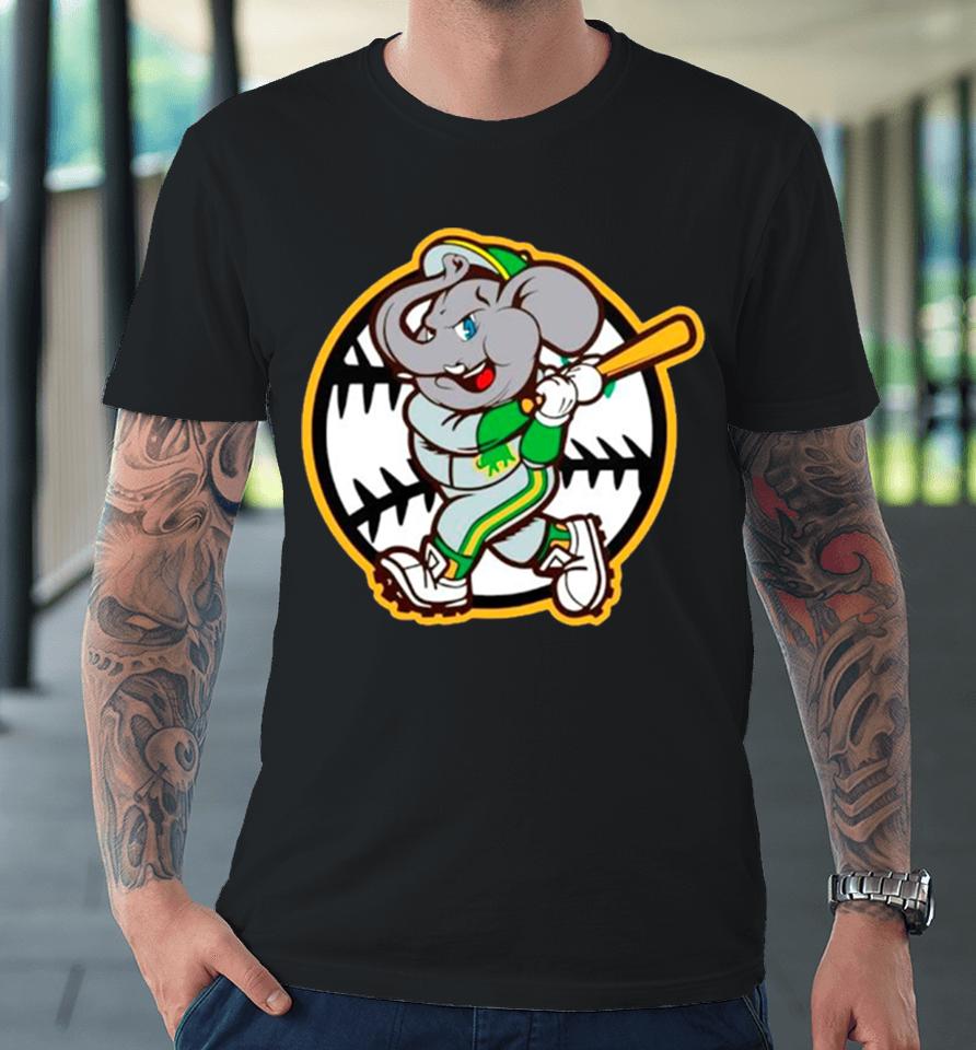 Oakland As Elephant Baseball Mlb Premium T-Shirt