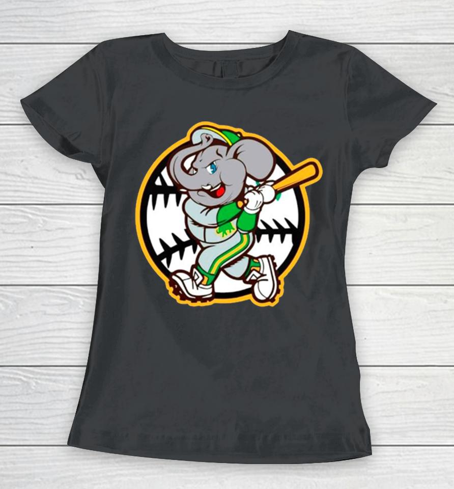 Oakland As Elephant Baseball Mlb Women T-Shirt