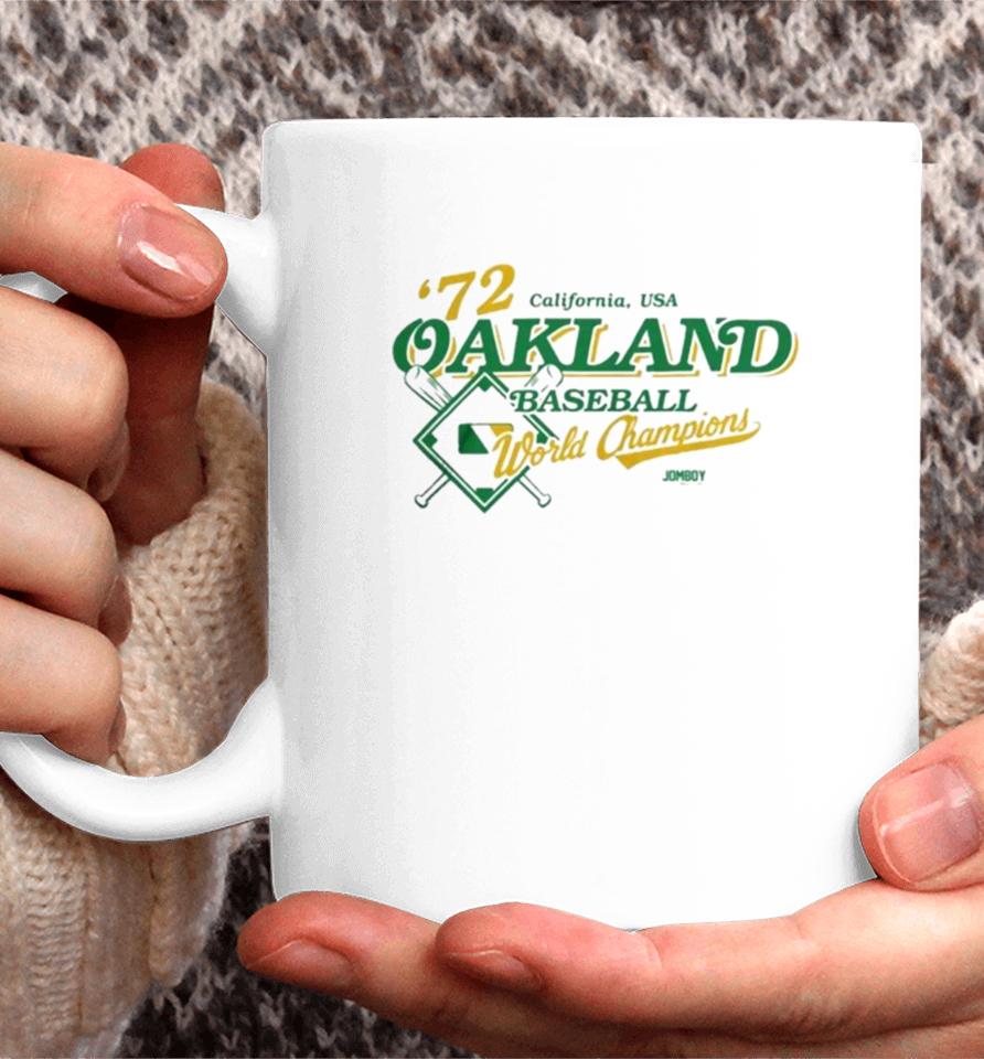 Oakland Athletics Baseball ’72 World Champions California, Usa Coffee Mug