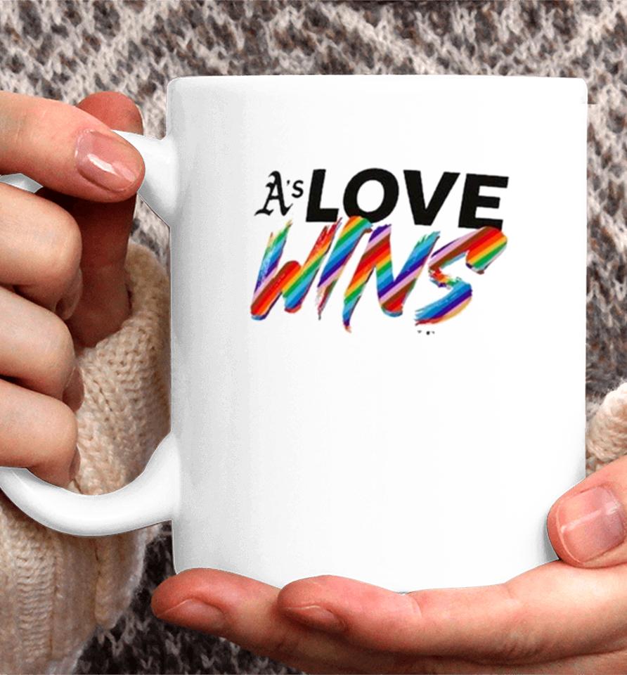 Oakland Athletics Love Wins Pride 2024 Coffee Mug