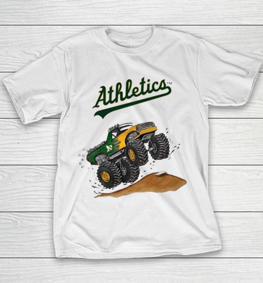 Oakland Athletics Monster Truck Mlb Youth T-Shirt