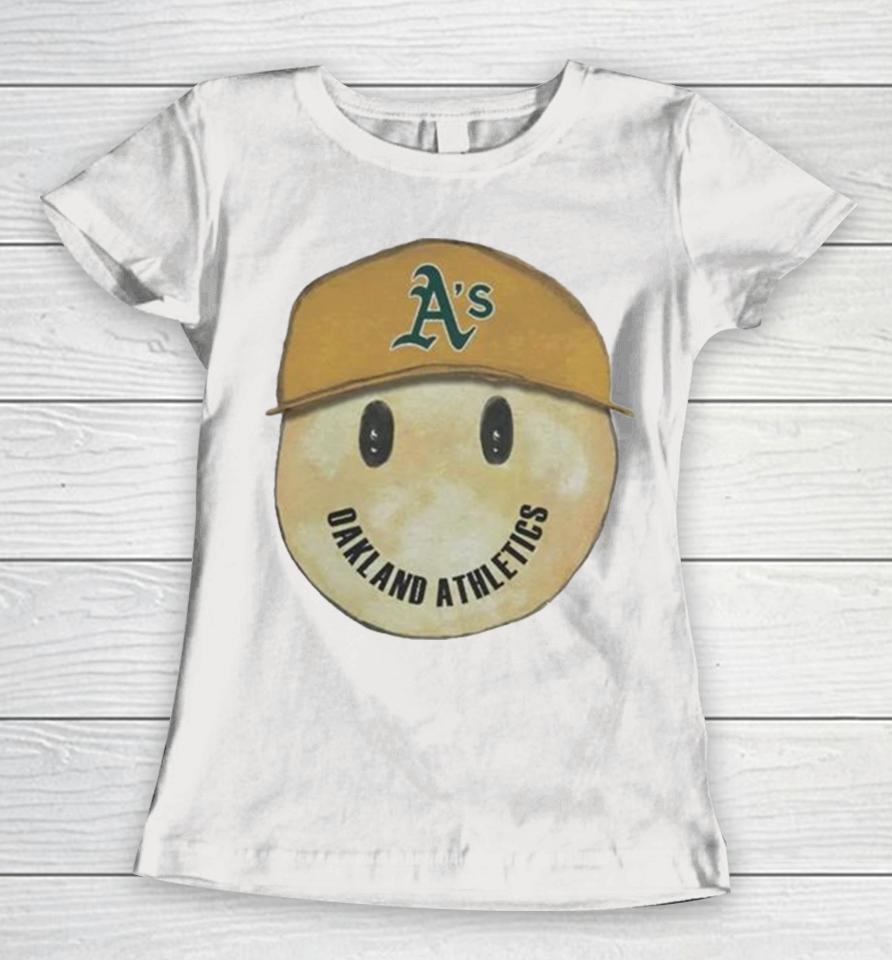 Oakland Athletics Smiley 2024 Women T-Shirt