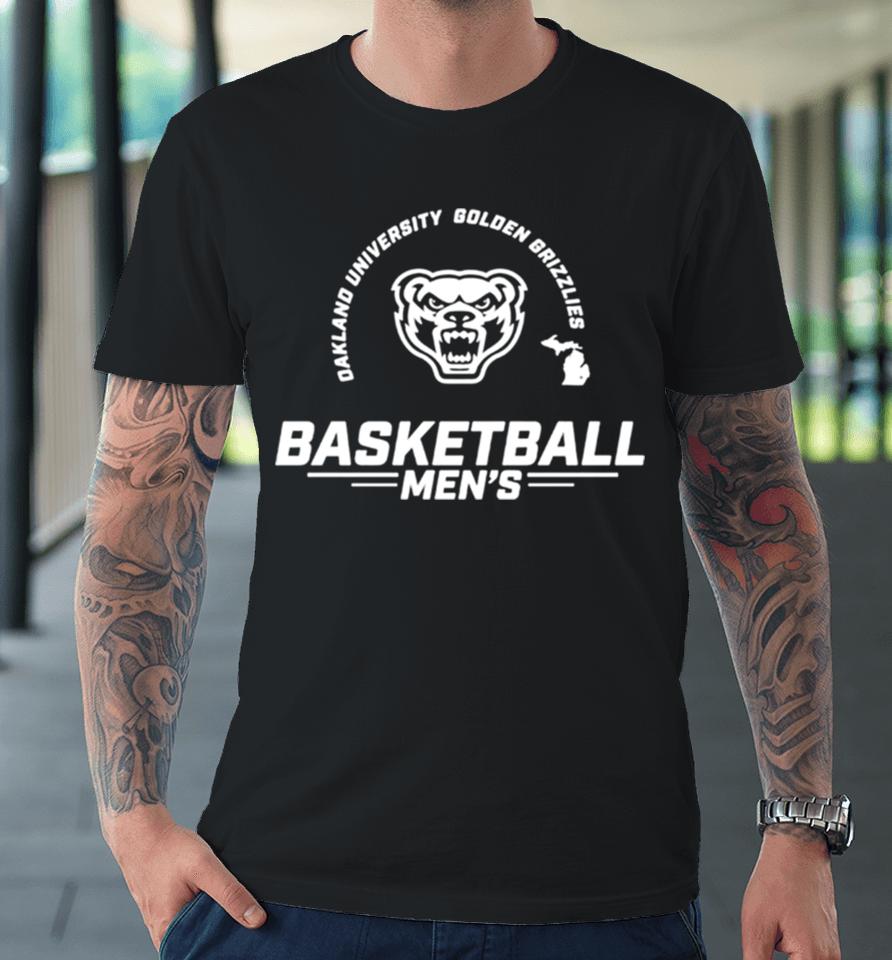 Oakland University Golden Grizzlies Basketball Men’s Classic Logo Premium T-Shirt