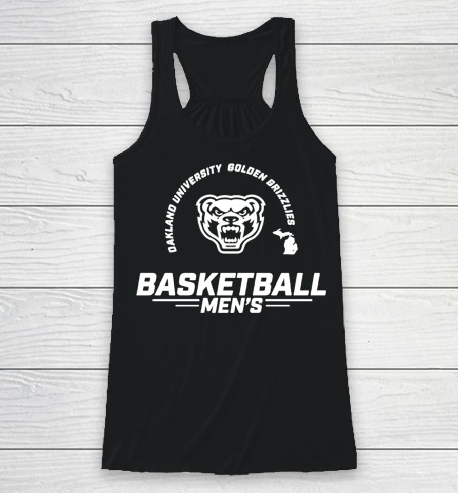 Oakland University Golden Grizzlies Basketball Men’s Classic Logo Racerback Tank