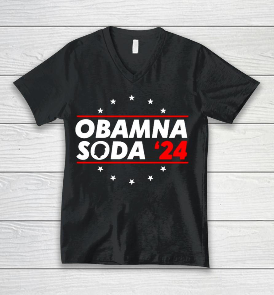 Obamna Soda 2024 Funny Trump Unisex V-Neck T-Shirt