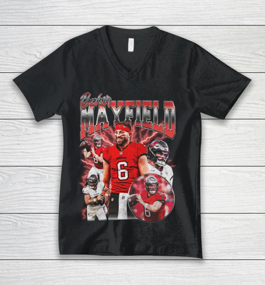 Obsessedwithgraphictees Baker Mayfield Unisex V-Neck T-Shirt
