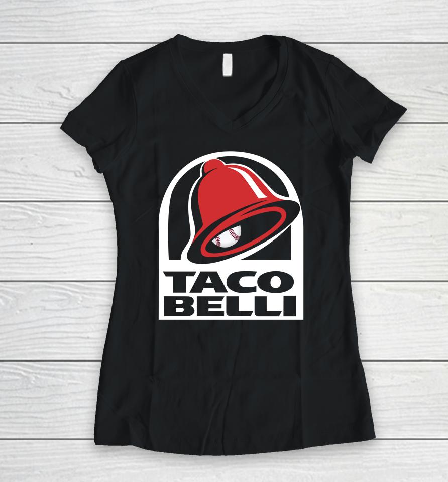 Obvious  Cody Bellinger Taco Belli Women V-Neck T-Shirt