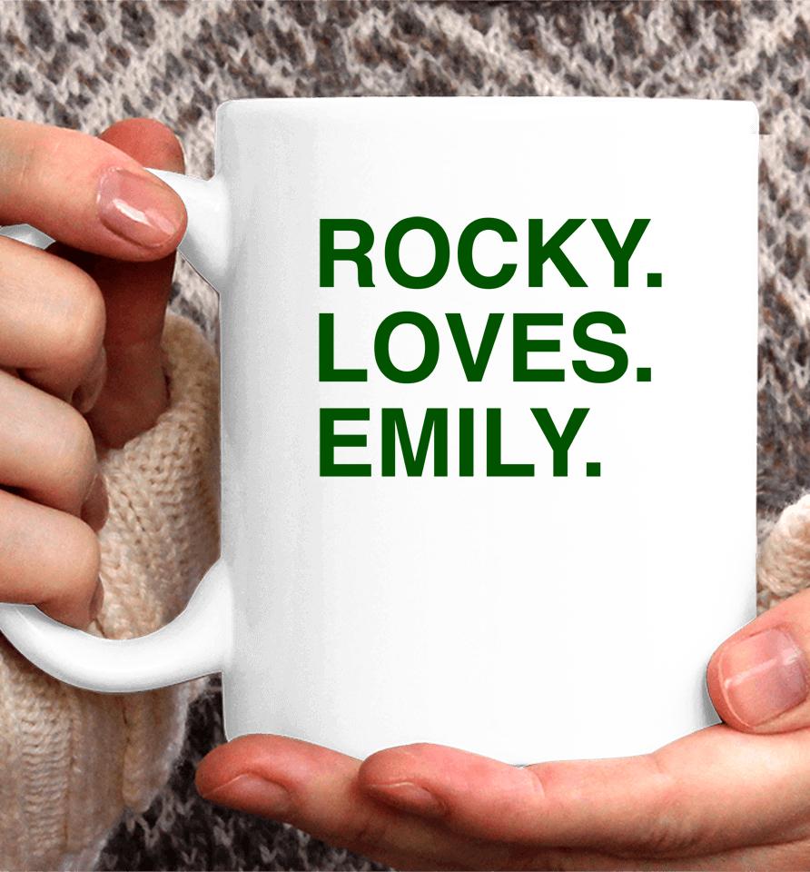 Obvious  Rocky Loves Emily Coffee Mug