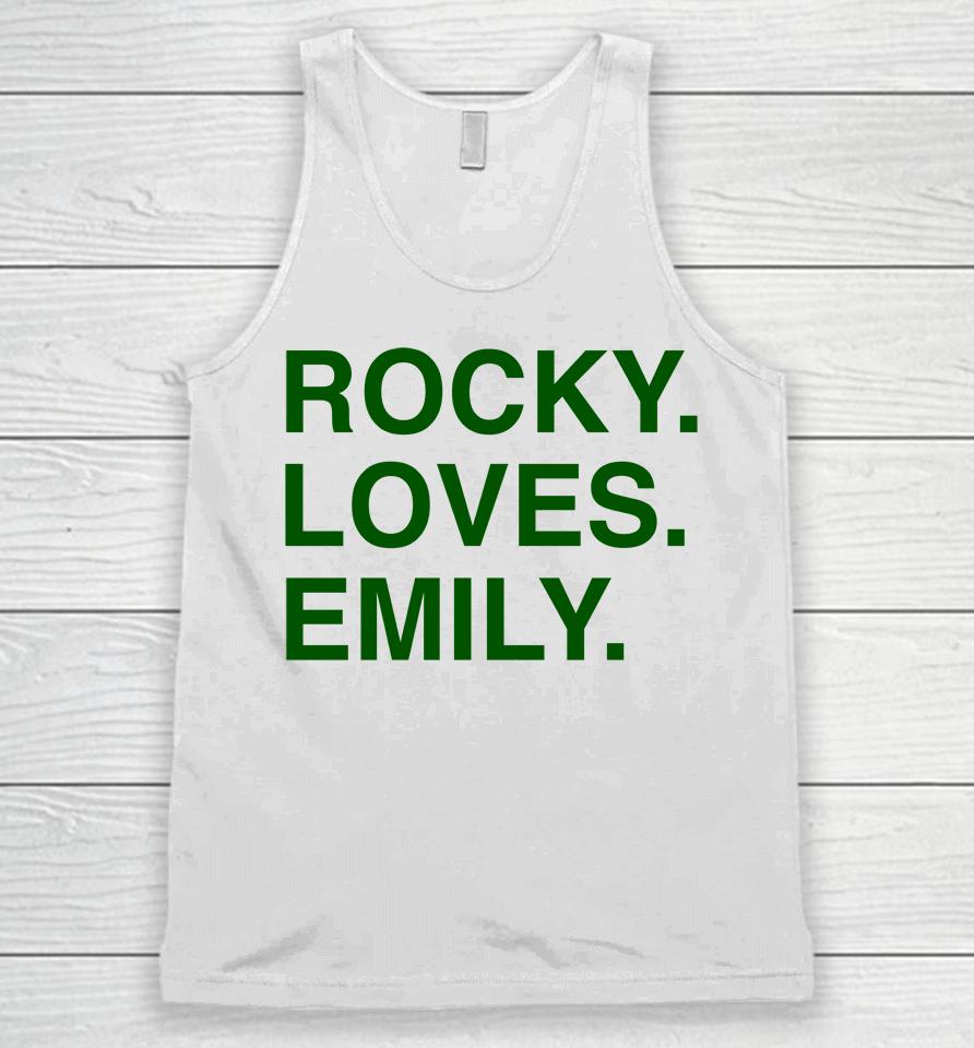 Obvious  Rocky Loves Emily Unisex Tank Top