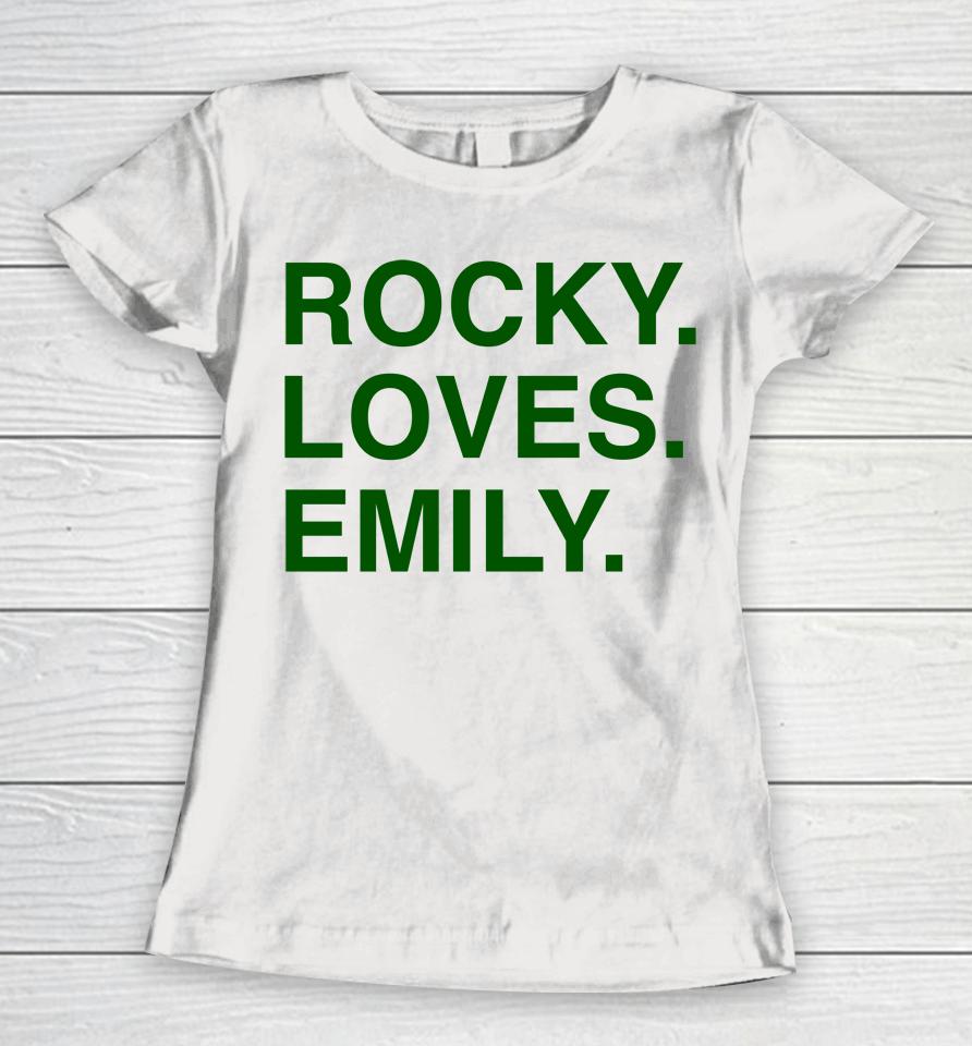Obvious  Rocky Loves Emily Women T-Shirt