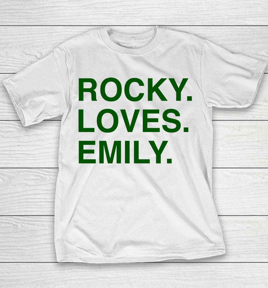 Obvious  Rocky Loves Emily Youth T-Shirt