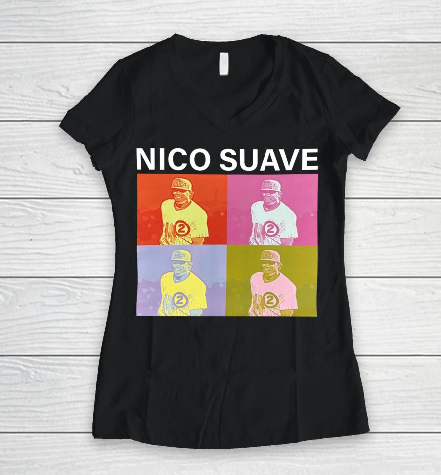 Obvious Store Nico Suave Women V-Neck T-Shirt