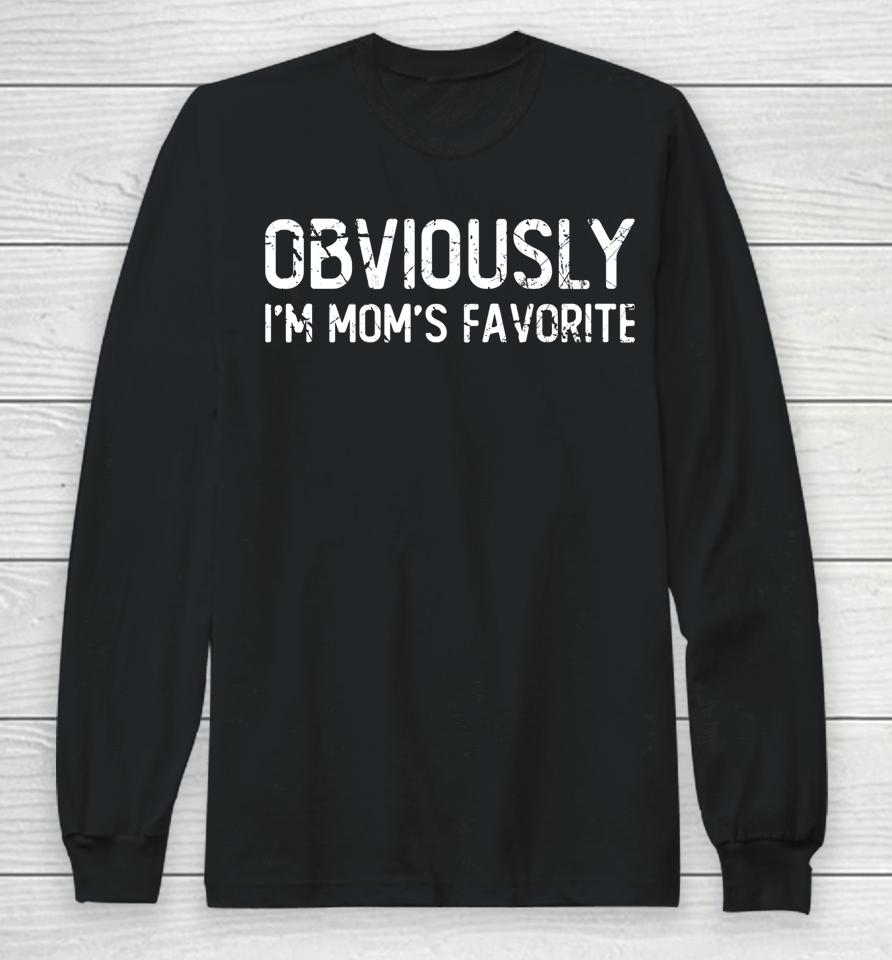 Obviously I'm Mom's Favorite Vintage Long Sleeve T-Shirt