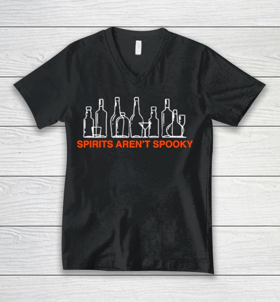 Obviouss Spirits Aren’t Spooky Shirtshirts Unisex V-Neck T-Shirt