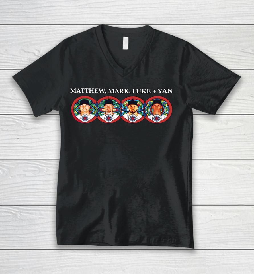 Obviousshirts Matthew Mark Luke &Amp; Yan Unisex V-Neck T-Shirt