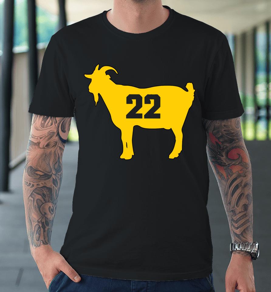 Obviousshirts The Queen Of Basketball Iowa’s Goat 22 Premium T-Shirt