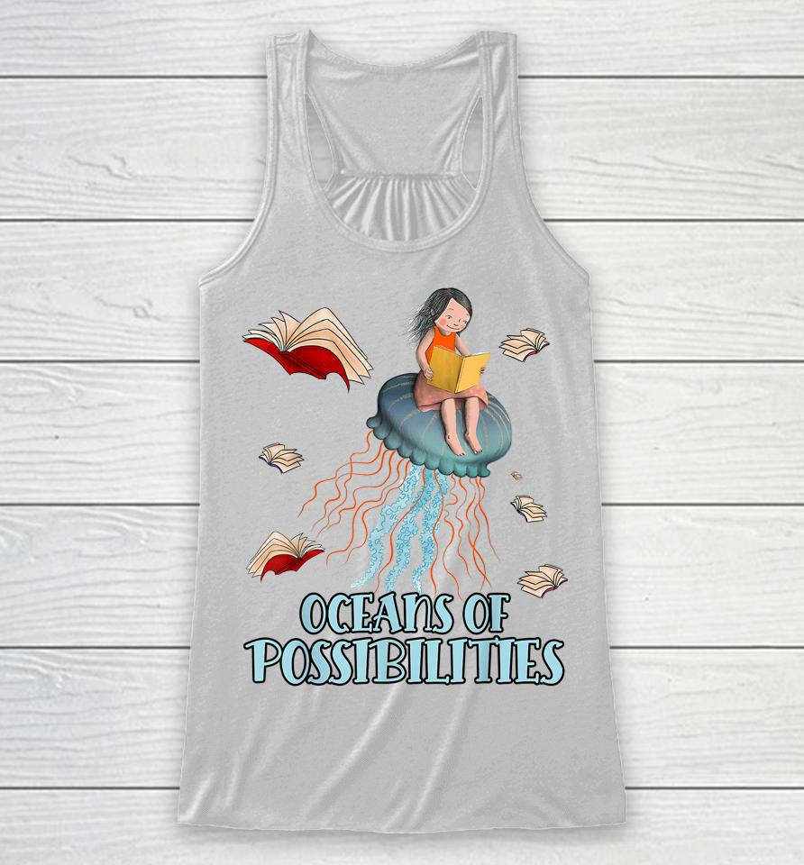 Oceans Of Possibilities Summer Reading 2022 Librarian Racerback Tank