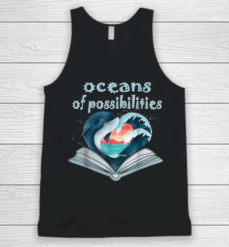 Oceans Of Possibilities Summer Reading Librarian Unisex Tank Top