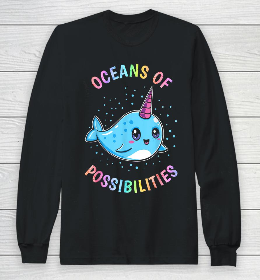 Oceans Of Possibilities Whales Long Sleeve T-Shirt