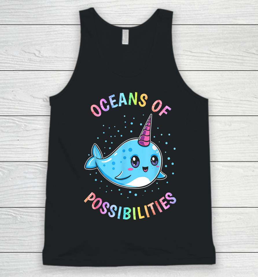 Oceans Of Possibilities Whales Unisex Tank Top