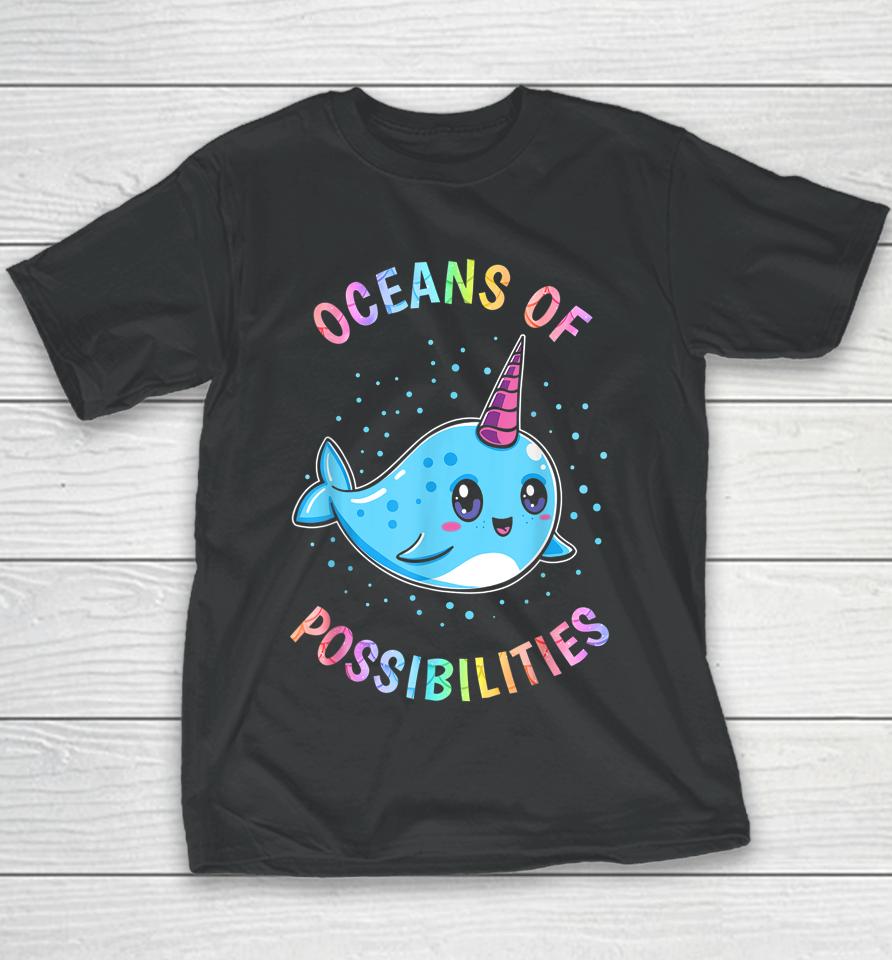 Oceans Of Possibilities Whales Youth T-Shirt