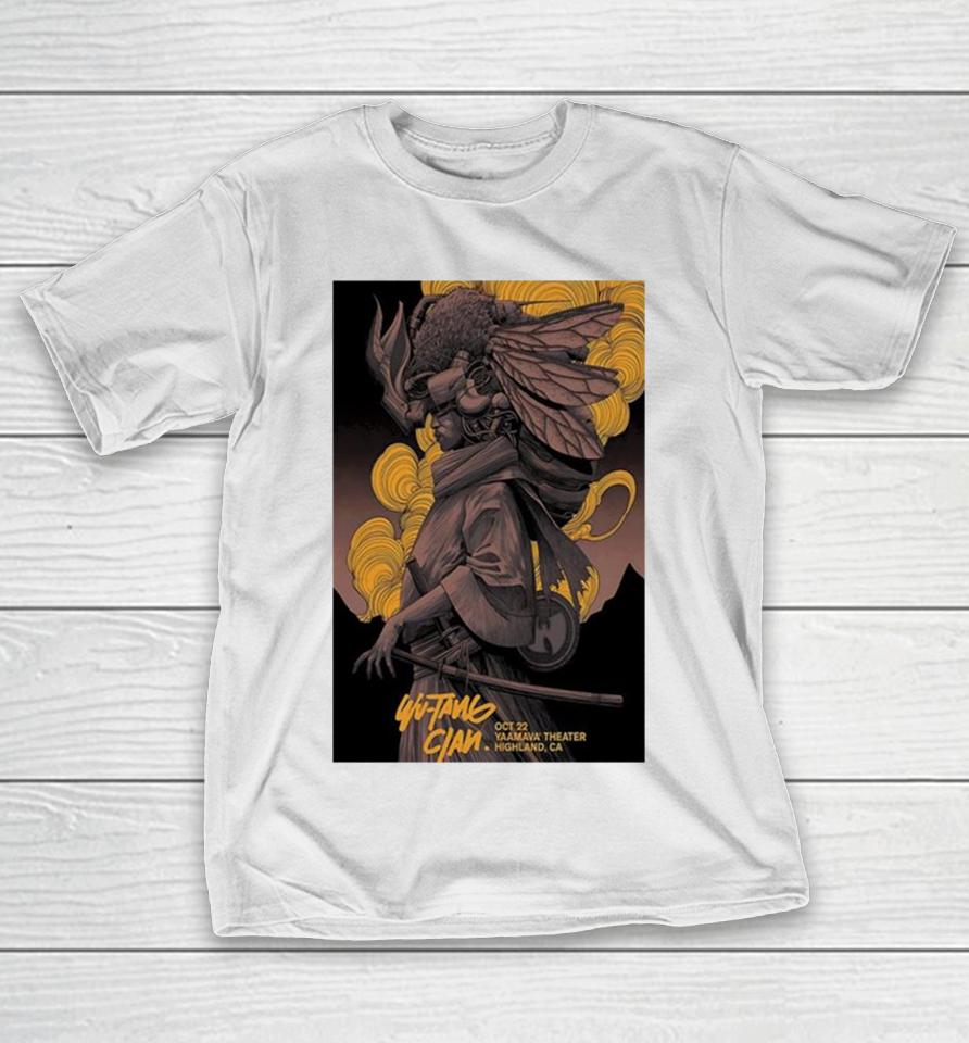 October 22 Highland Ca Wu Tang Clan Yaamava’ Theater Poster T-Shirt