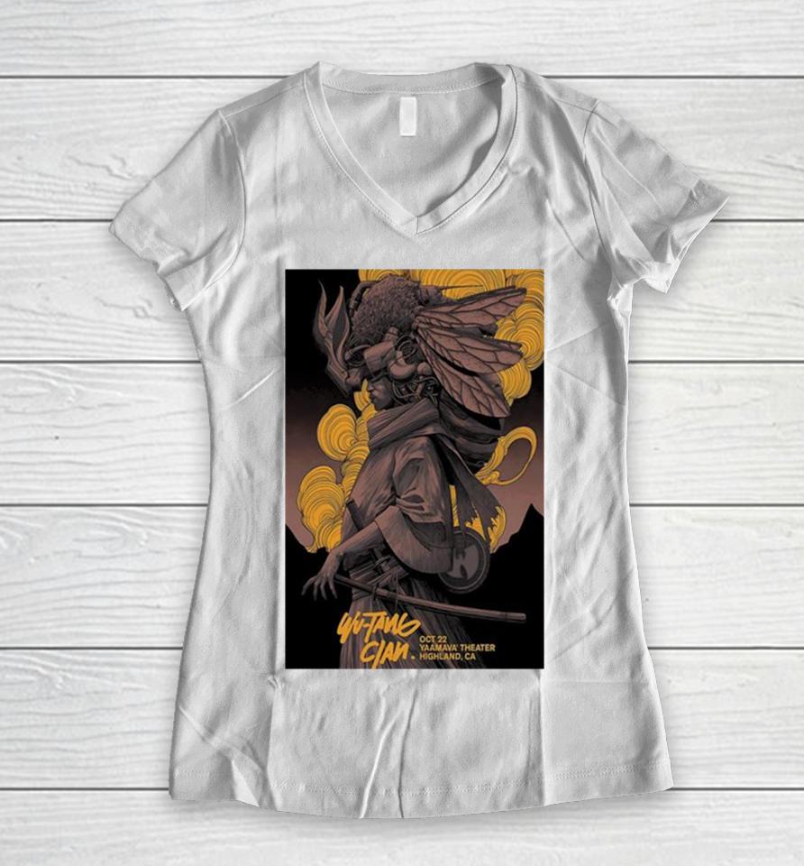 October 22 Highland Ca Wu Tang Clan Yaamava’ Theater Poster Women V-Neck T-Shirt