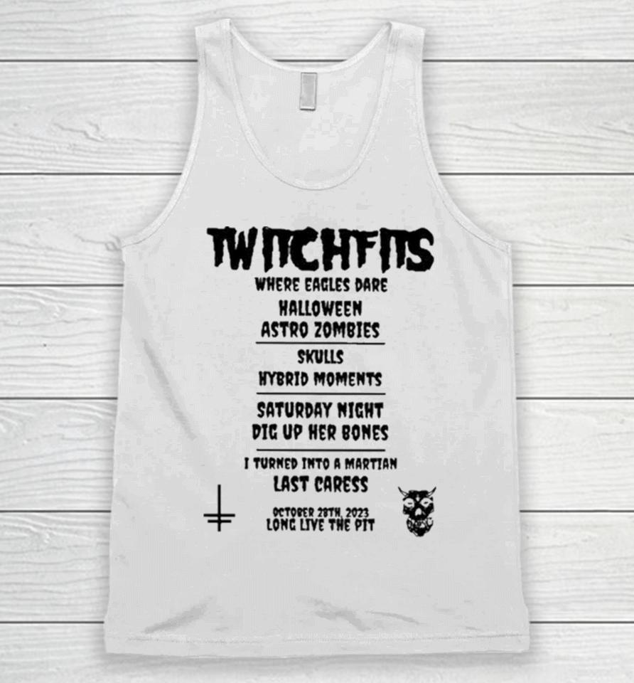 October 28Th, 2023 Long Live The Pit Twitchfits Where Eagles Dare Halloween Astro Zombies Unisex Tank Top