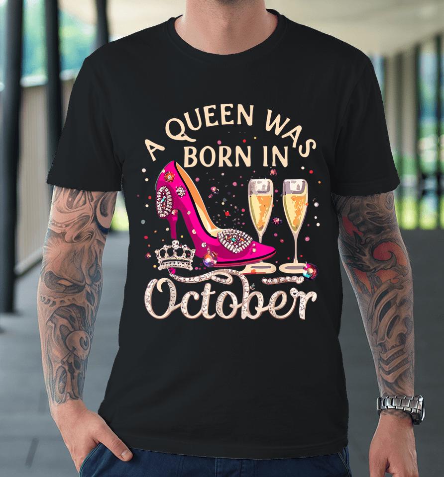 October Birthday Queen, High Heel Libra Diva Costume Premium T-Shirt