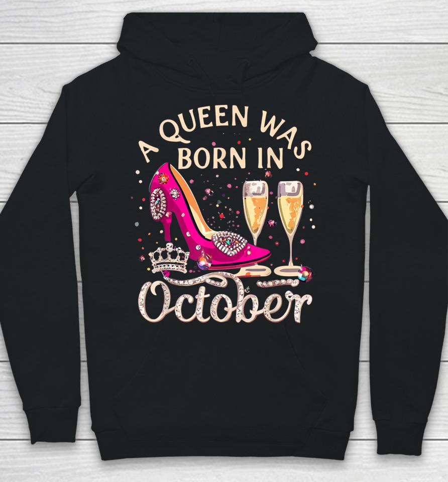 October Birthday Queen, High Heel Libra Diva Costume Hoodie