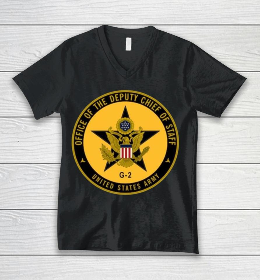 Office Of The Deputy Chief Of Staff United States Army Unisex V-Neck T-Shirt
