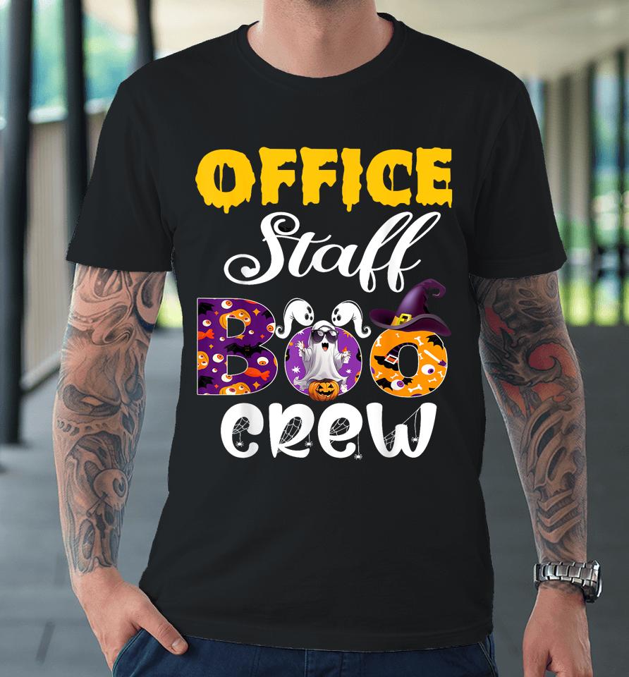 Office Staff Boo Crew Funny Matching Halloween Costume Premium T-Shirt
